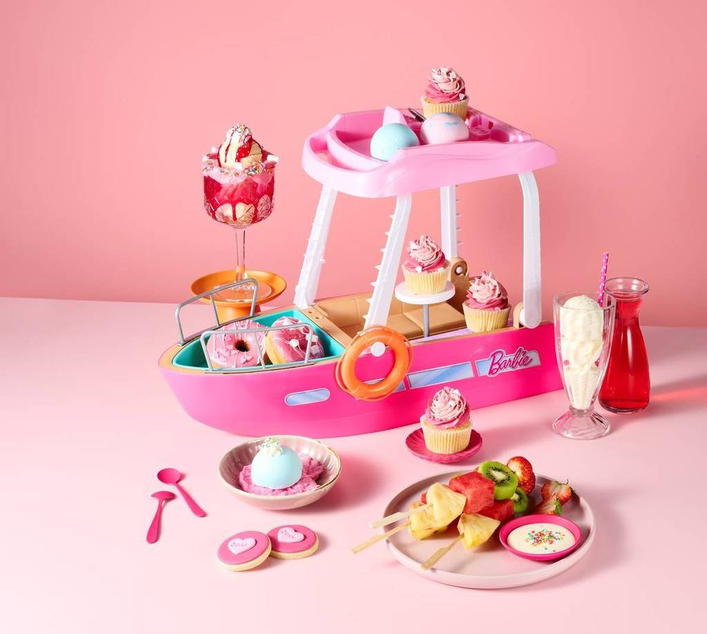 a group of desserts available at Malibu Barbie Cafe