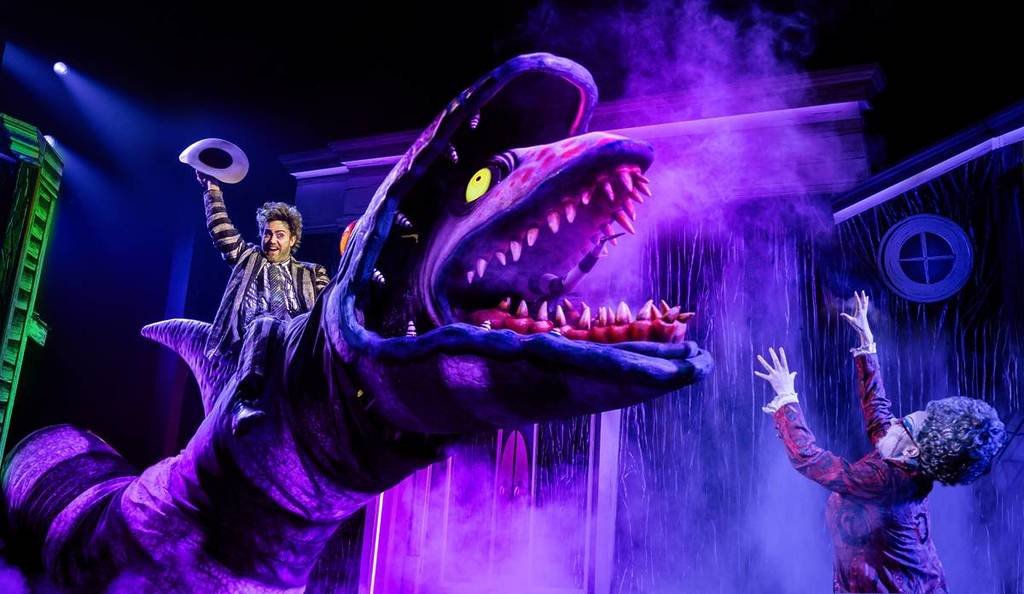 Beetlejuice riding a sandworm