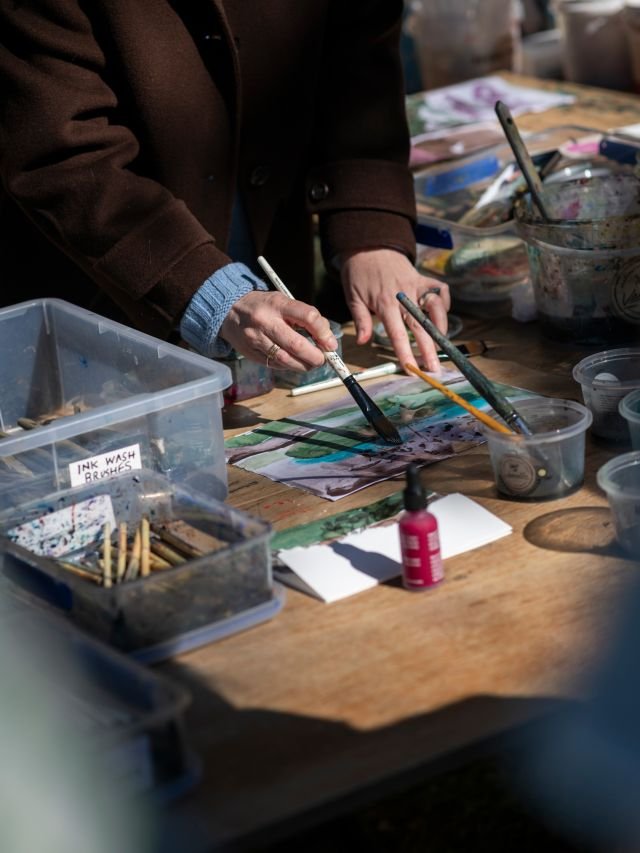 Artmaking workshop at Bundanon, NSW