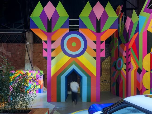 The colourful entrance to Sunnyside, one of the newest highlights of Events in Ballarat.